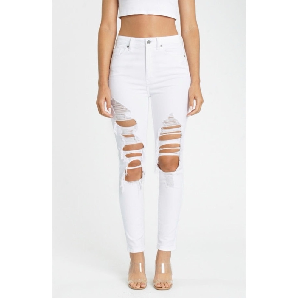 White Distressed Eunina Bella - Picture 1 of 3